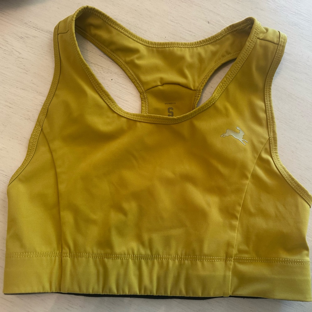 Tracksmith Mustard Sports Bra